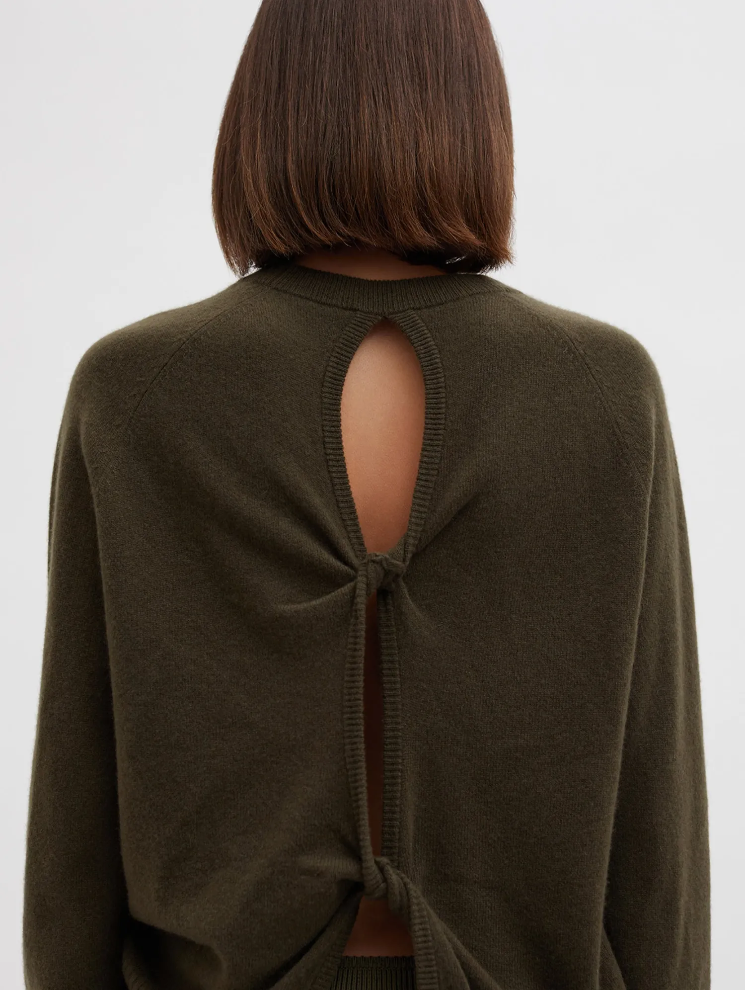 Store CHRISTOPHER ESBER MONUMENT OPEN TWIST SWEATER Khaki