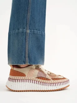 Outlet CHLOÉ NAMA SNEAKER DarkTan