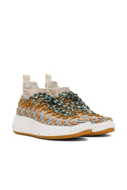 Best CHLOÉ NAMA SNEAKER BeigeBlue
