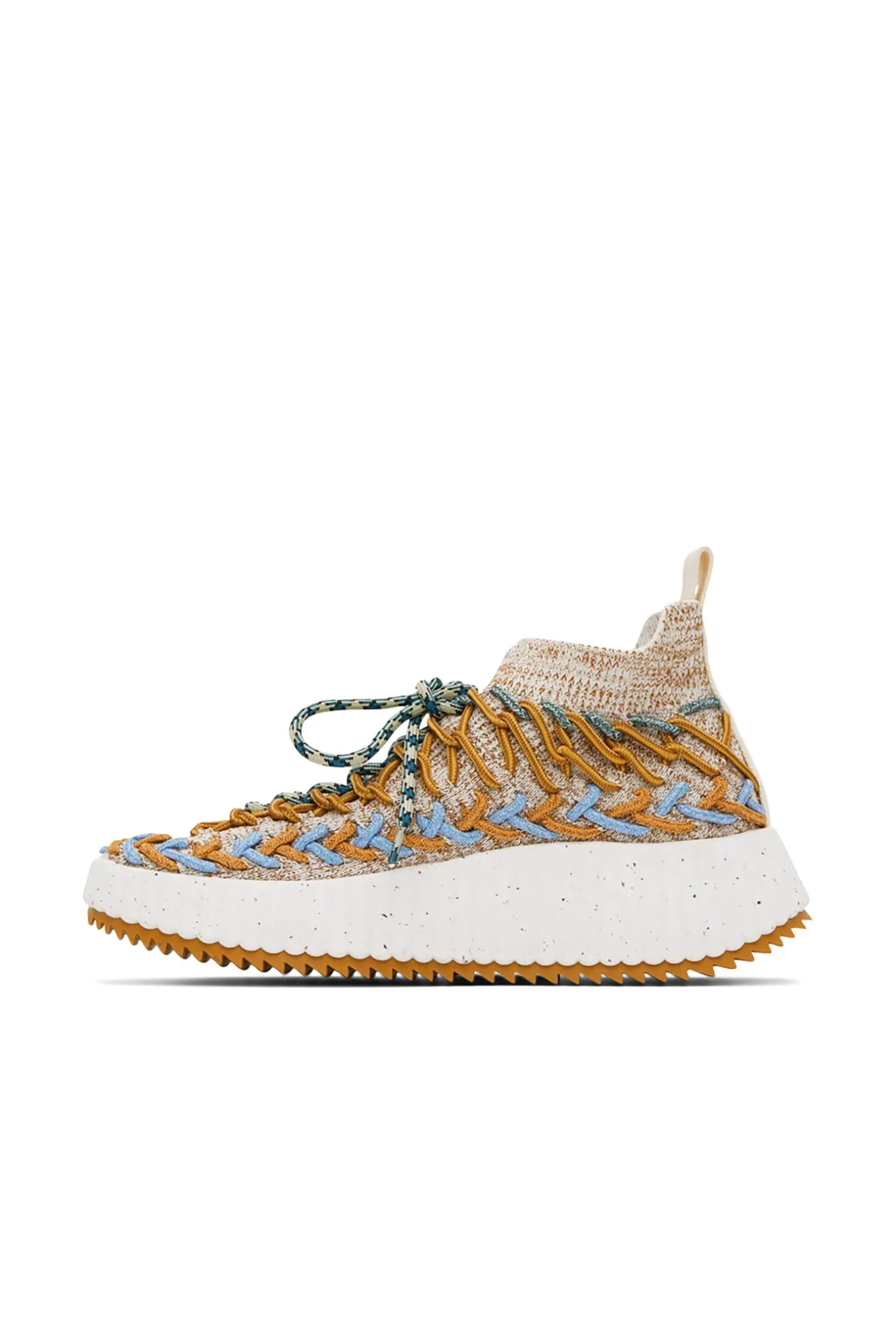 Best CHLOÉ NAMA SNEAKER BeigeBlue