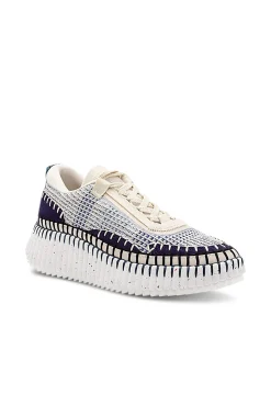 New CHLOÉ NAMA SNEAKER CosmicBlue
