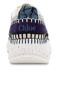 New CHLOÉ NAMA SNEAKER CosmicBlue