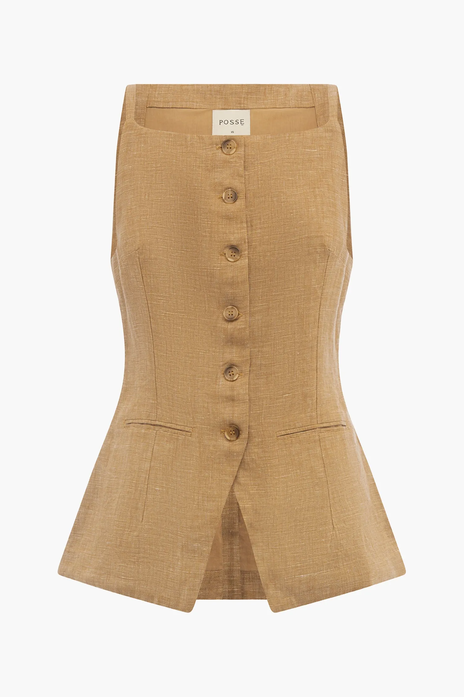 Store POSSE NANCY GILET Walnut