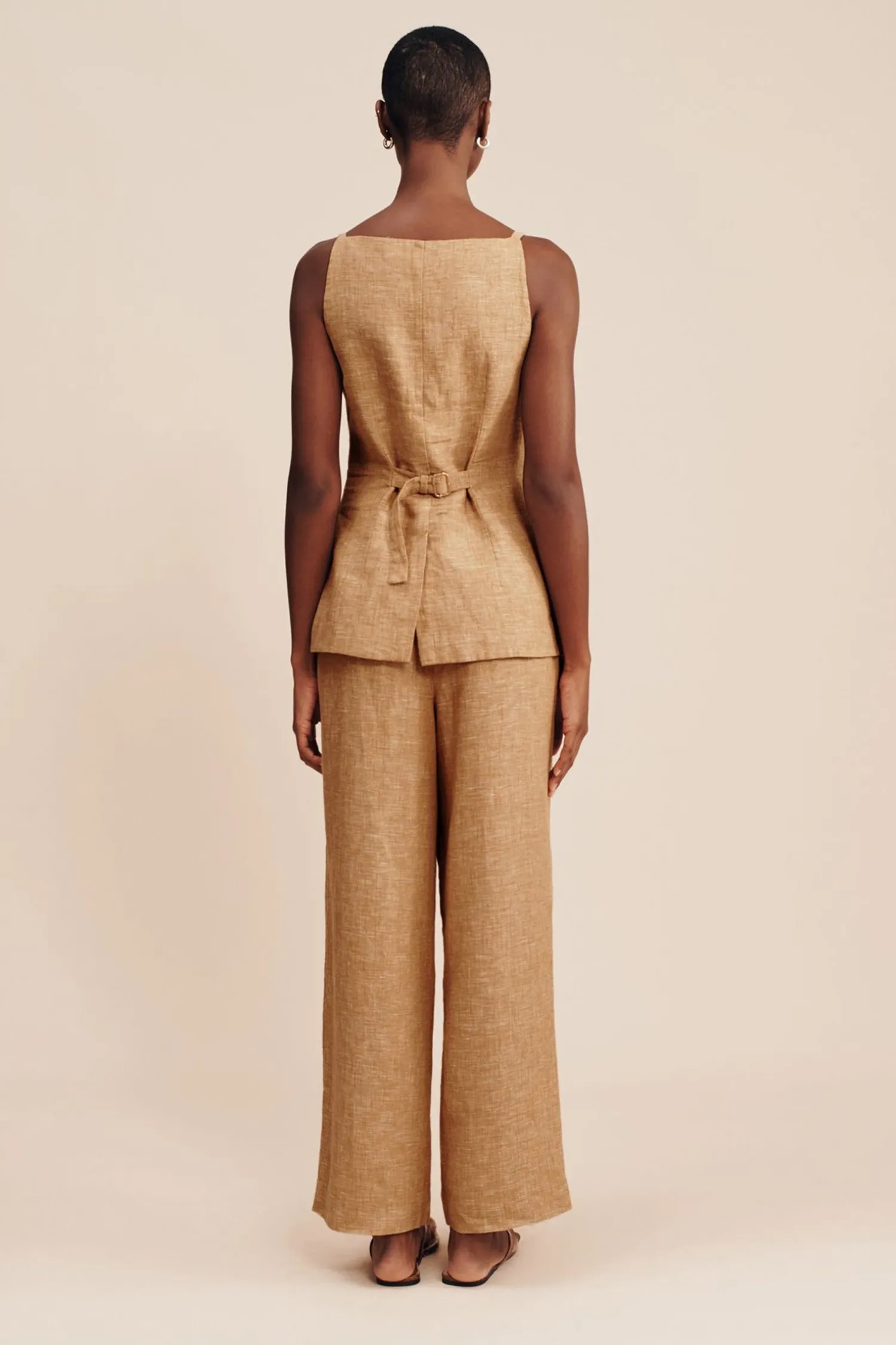 Store POSSE NANCY GILET Walnut