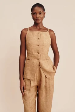 Store POSSE NANCY GILET Walnut