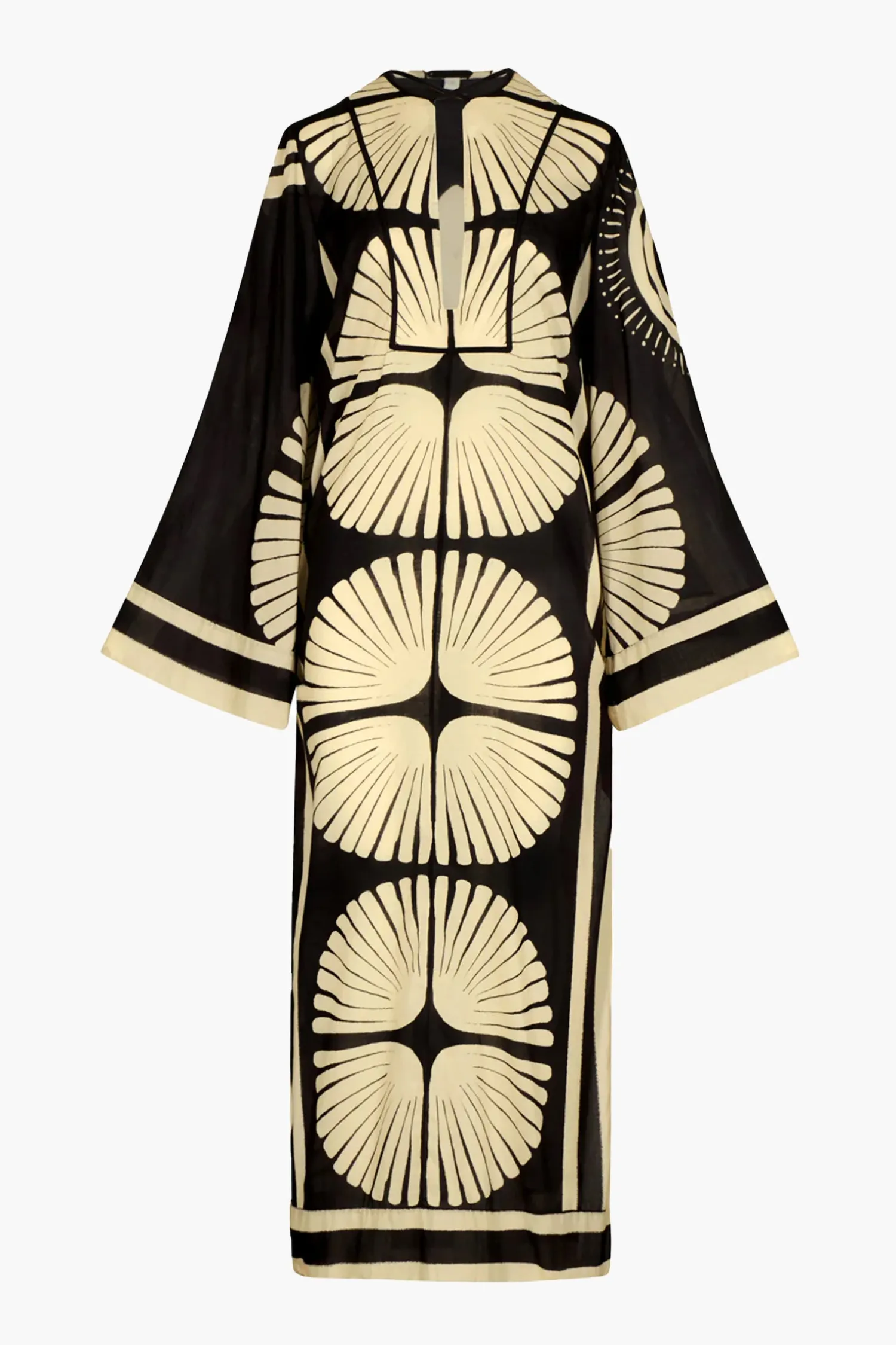 Discount JOHANNA ORTIZ NATURAL WISDOM TUNIC DRESS MotherBoaPareoEcru/Black