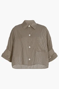 Cheap TWP NEXT EX SHIRT IN COTTON Khaki