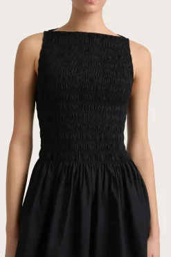 Shop FAITHFULL THE BRAND NOA MINI DRESS Black