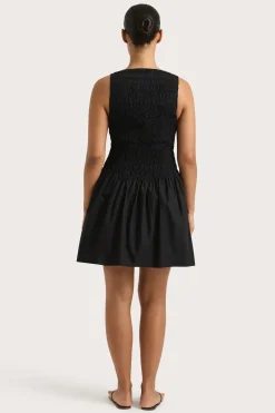 Shop FAITHFULL THE BRAND NOA MINI DRESS Black