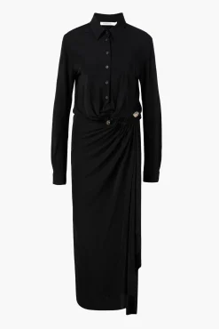 Sale CHRISTOPHER ESBER ODESSA STONE SHIRT DRESS Black