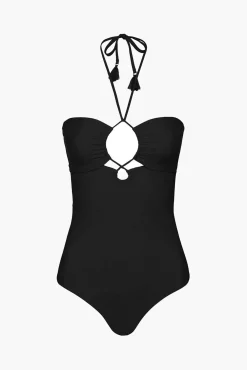 Shop FAITHFULL THE BRAND OLA ONE PIECE Black