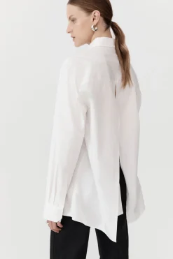 Best Sale ST. AGNI OPEN BACK SHIRT White