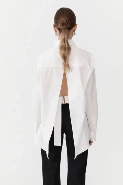 Best Sale ST. AGNI OPEN BACK SHIRT White