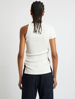 Online CHRISTOPHER ESBER OPEN TWIST SIDE TEE White