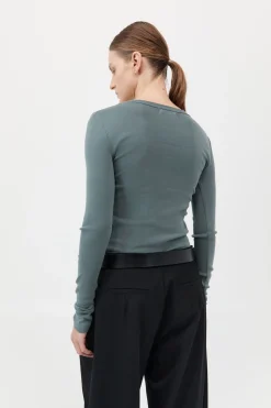 Discount ST. AGNI ORGANIC COTTON LONG SLEEVE TOP