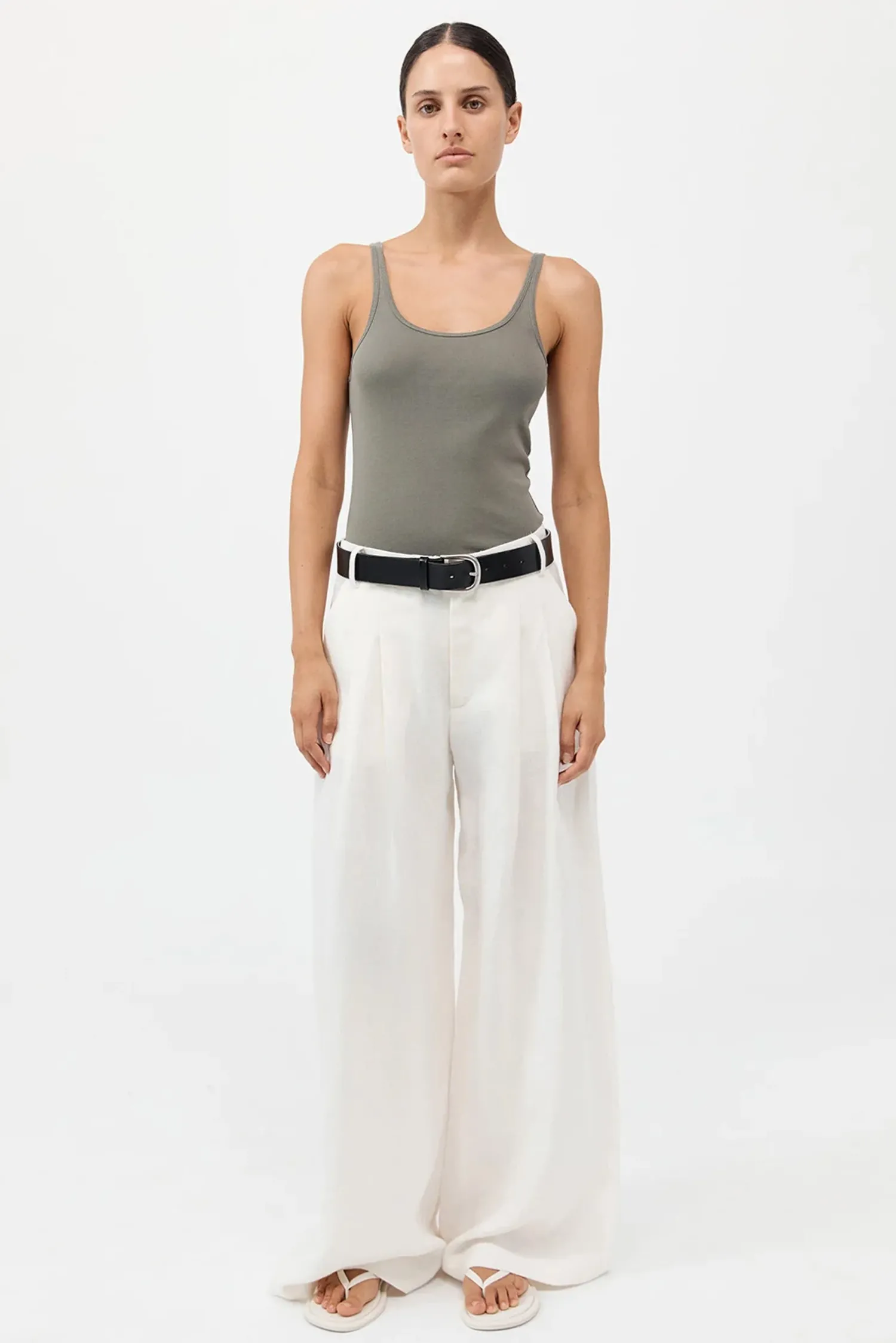 Cheap ST. AGNI ORGANIC COTTON SLIM SCOOP TANK