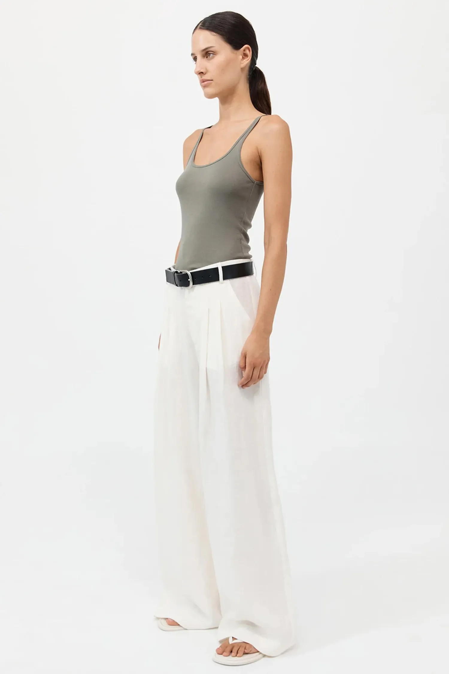 Cheap ST. AGNI ORGANIC COTTON SLIM SCOOP TANK