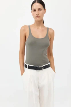 Cheap ST. AGNI ORGANIC COTTON SLIM SCOOP TANK