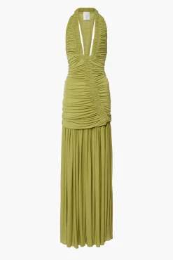 Outlet CHRISTOPHER ESBER ORION GOWN GreenOlive