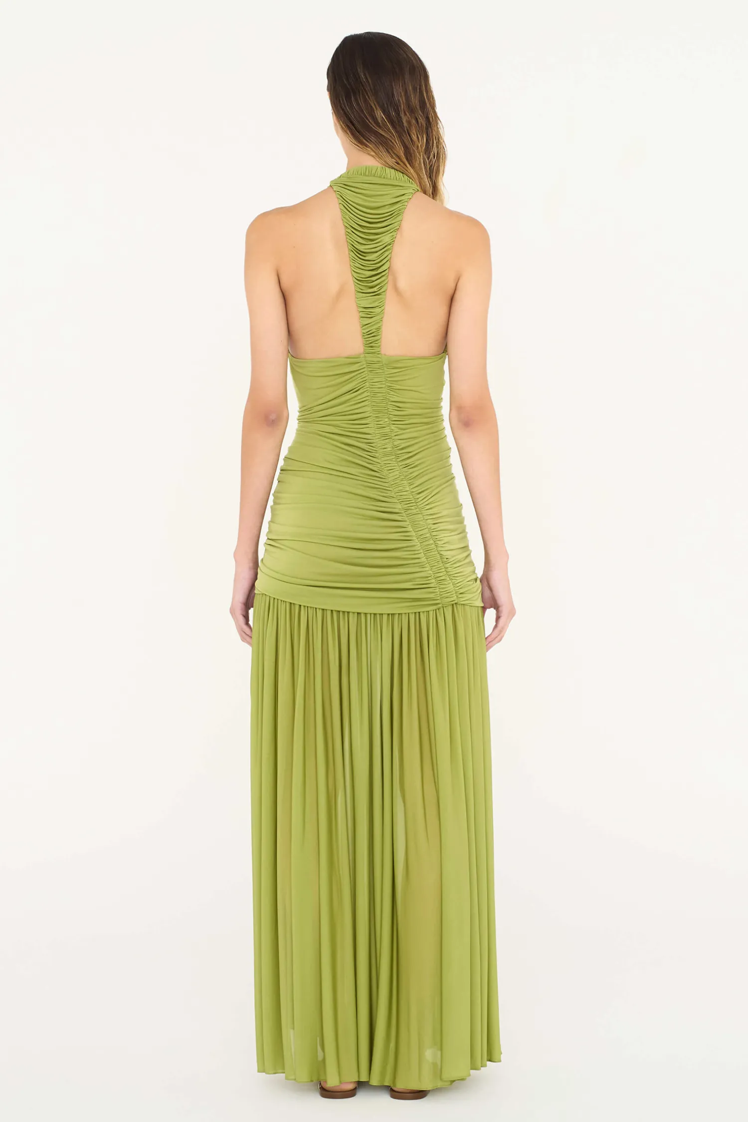 Outlet CHRISTOPHER ESBER ORION GOWN GreenOlive