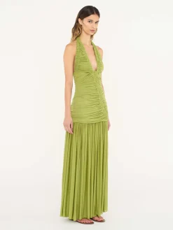 Outlet CHRISTOPHER ESBER ORION GOWN GreenOlive