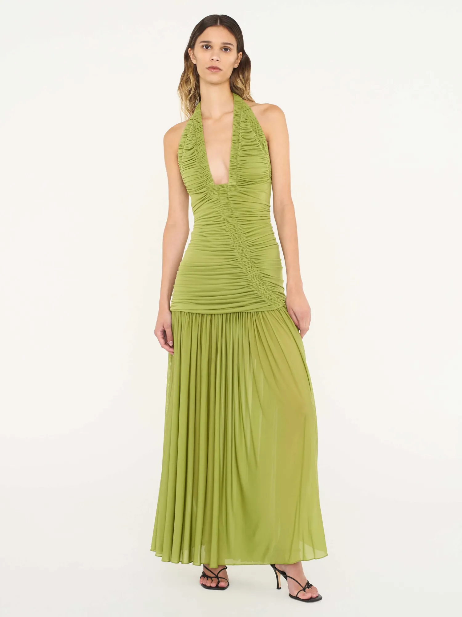Outlet CHRISTOPHER ESBER ORION GOWN GreenOlive