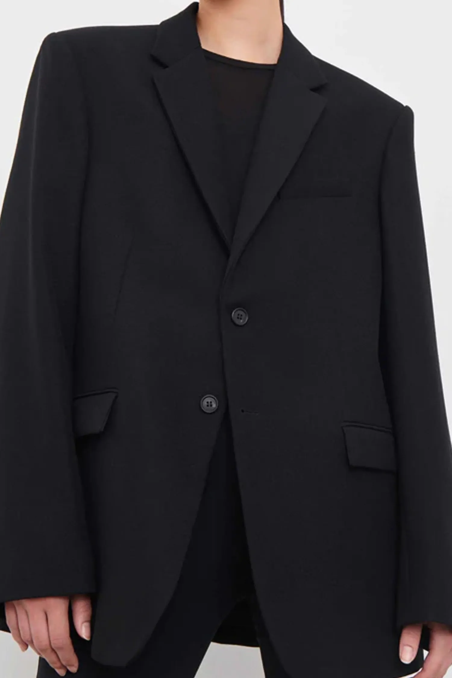 Hot WARDROBE.NYC OVERSIZE SINGLE BREASTED BLAZER Black