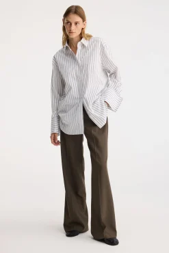 Discount RÓHE OVERSIZED STRIPED SHIRT