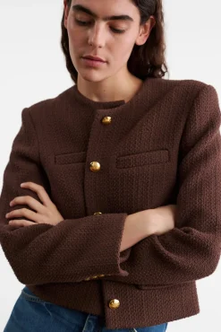 Cheap NILI LOTAN PAIGE JACKET Espresso