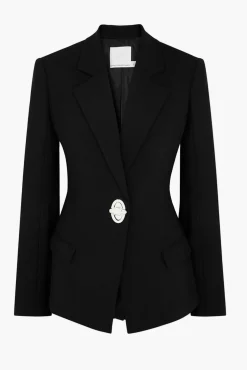 Shop CHRISTOPHER ESBER RACQUET APEX BLAZER Black