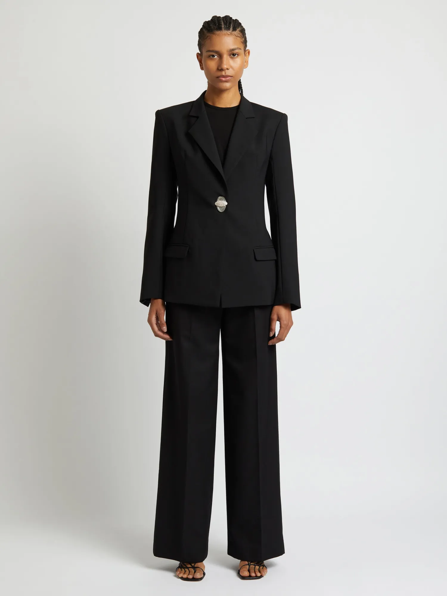 Shop CHRISTOPHER ESBER RACQUET APEX BLAZER Black