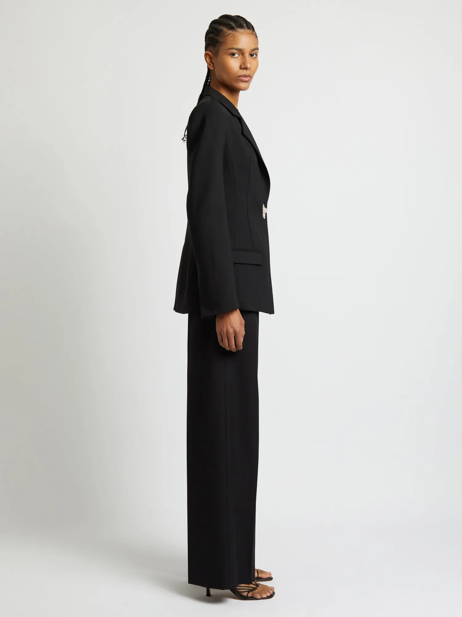 Shop CHRISTOPHER ESBER RACQUET APEX BLAZER Black