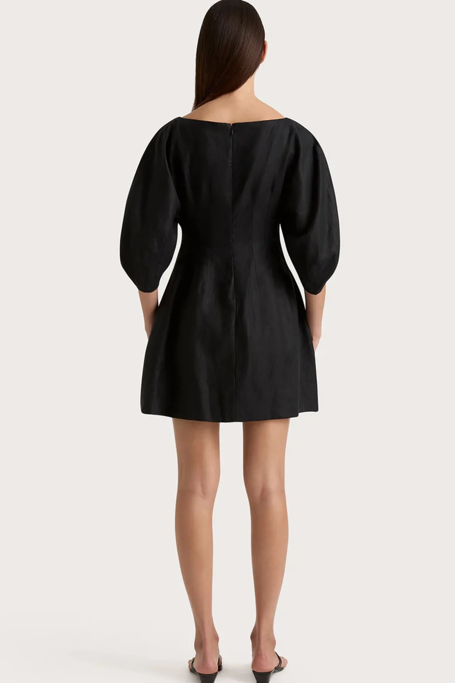 Cheap FAITHFULL THE BRAND RAYNARA MINI DRESS Black
