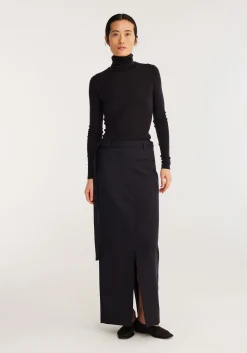 Shop RÓHE REIMAGINED TAILORED SKIRT Navy