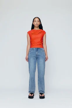 Cheap WYNN HAMLYN RINA BODICE Tangerine