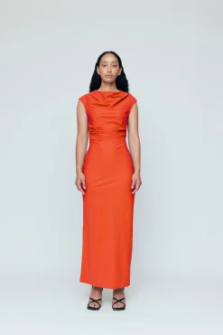 Discount WYNN HAMLYN RINA MAXI DRESS Tangerine