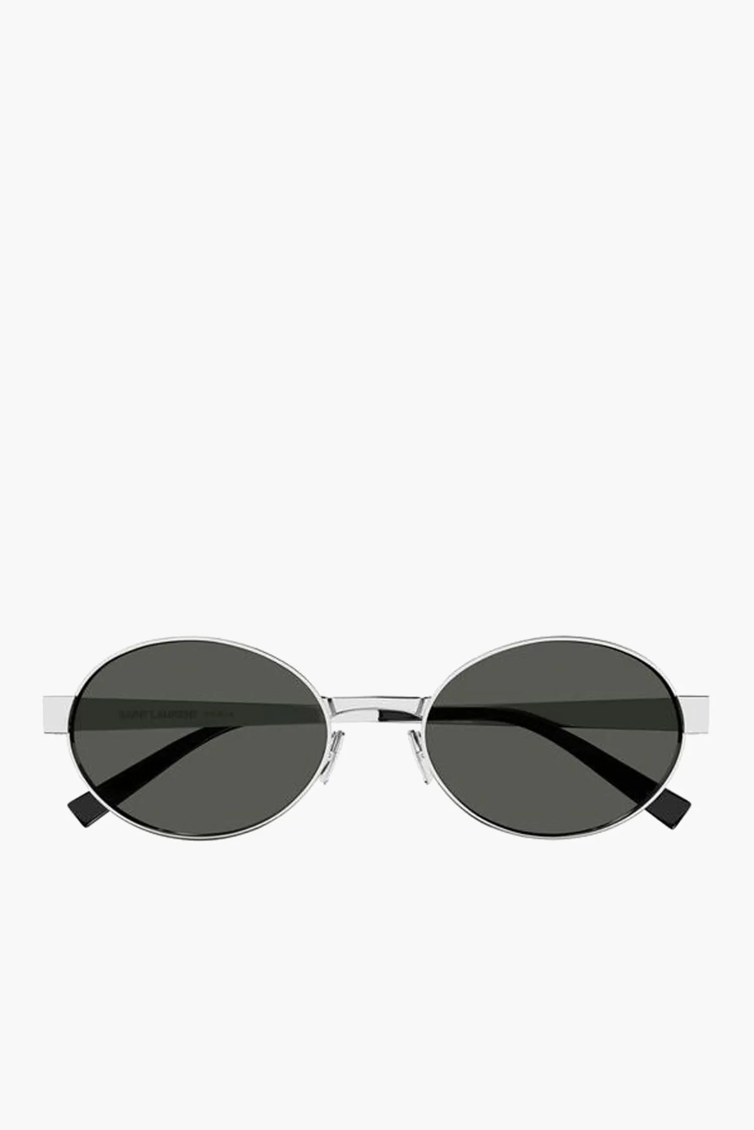 New SAINT LAURENT ROUND METAL FRAME SUNGLASSES Silver