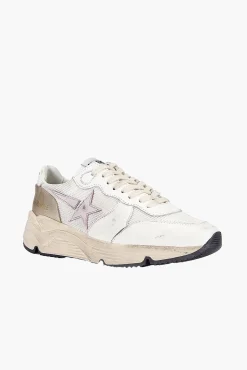 Cheap GOLDEN GOOSE RUNNING SOLE SNEAKER WHITE/ORCHIDHUSH/PLATINUM