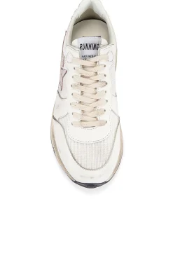 Cheap GOLDEN GOOSE RUNNING SOLE SNEAKER WHITE/ORCHIDHUSH/PLATINUM
