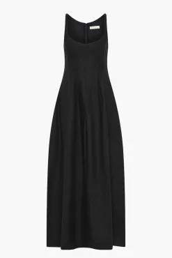 Store FAITHFULL THE BRAND SANNE MIDI DRESS Black