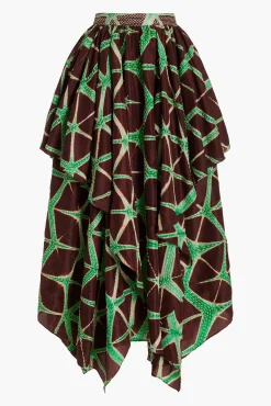Cheap ULLA JOHNSON SAVITA SKIRT Teak