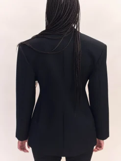 Sale COURTNEY ZHENG SCUBA WOOL BLAZER