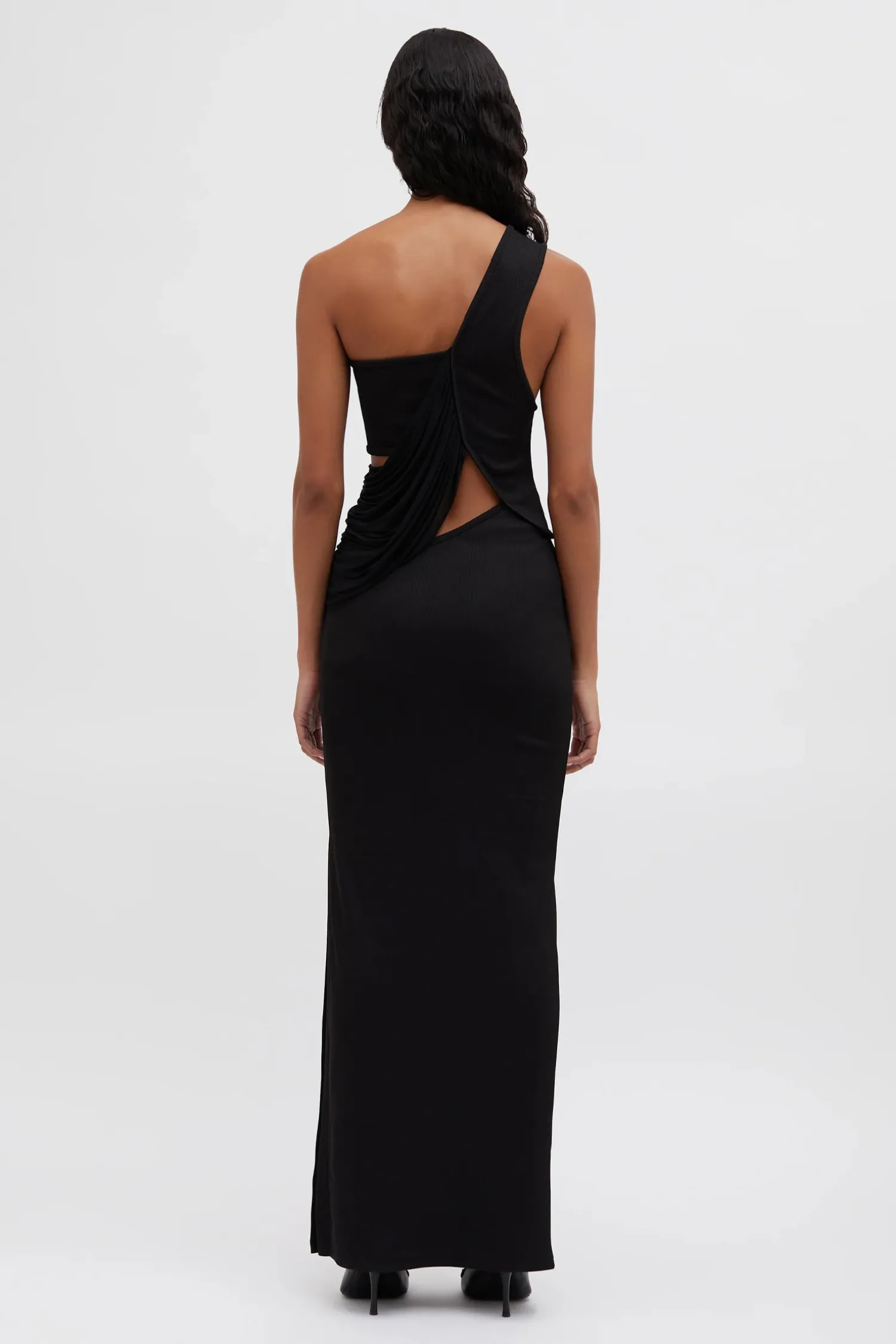 New CHRISTOPHER ESBER SENECA SWIRL GOWN Black