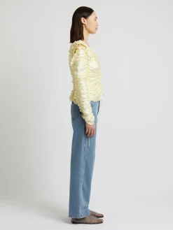Online CHRISTOPHER ESBER SEQUENCE SILK TOP Butter
