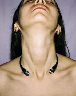 Discount ANNIKA INEZ SERPENT COLLAR Silver