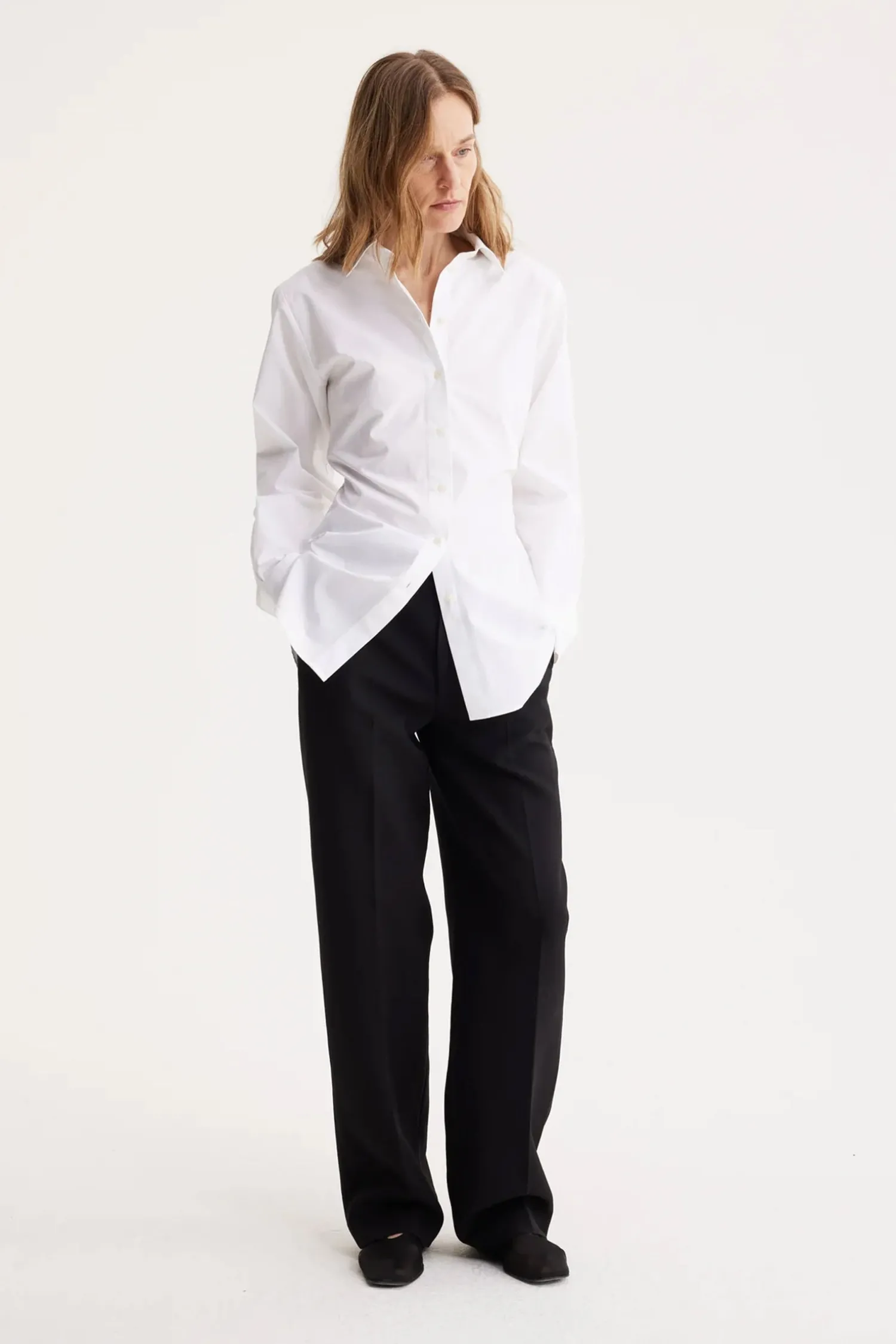Hot RÓHE SHAPED POPLIN SHIRT