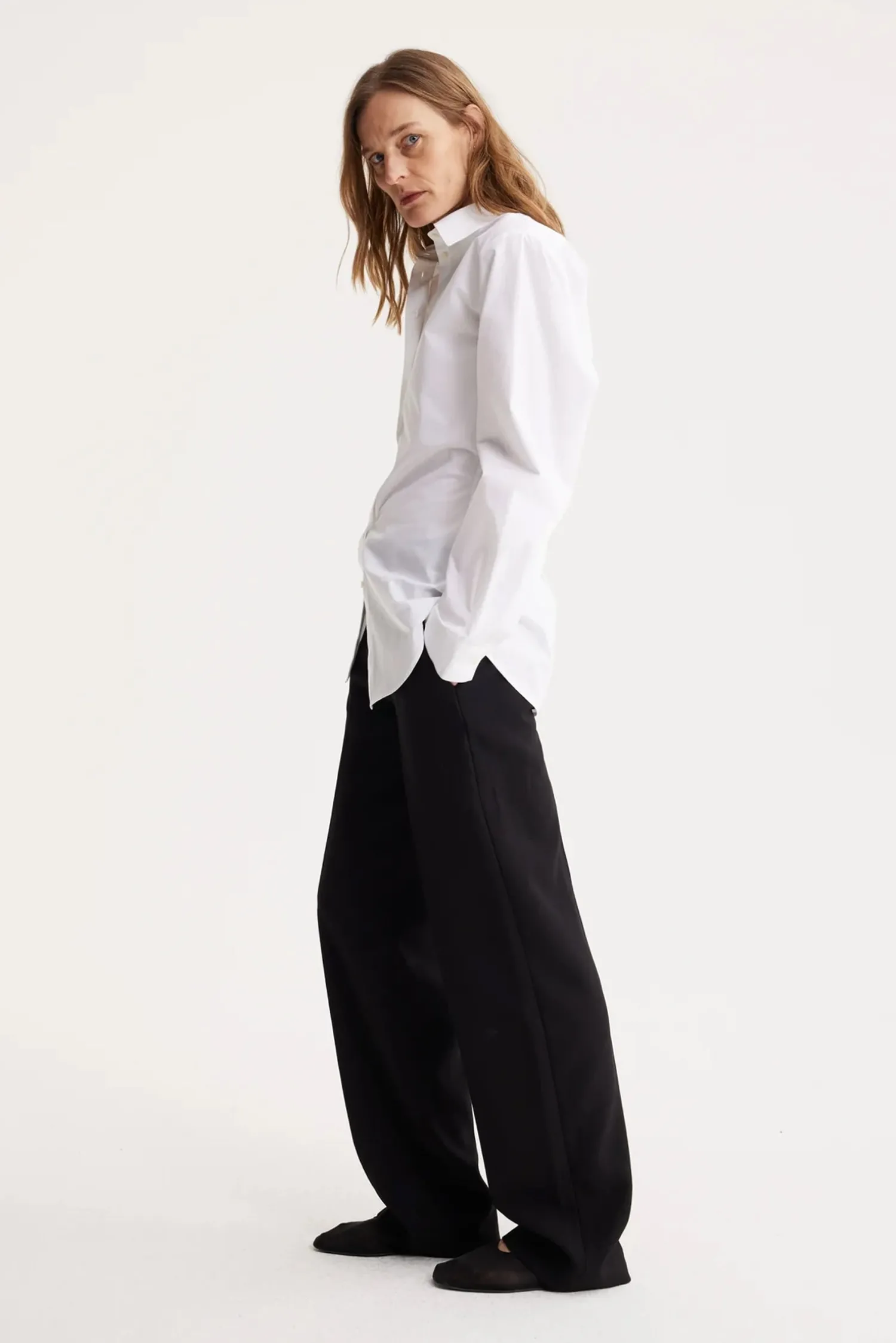 Hot RÓHE SHAPED POPLIN SHIRT