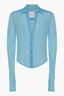 Cheap Paris Georgia SHEER SILK SHIRT