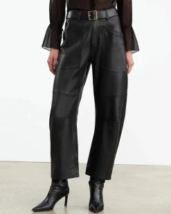 Shop NILI LOTAN SHON LEATHER PANT