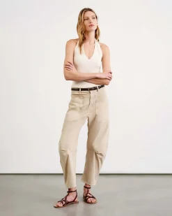 Best NILI LOTAN SHON PANT Sandstone